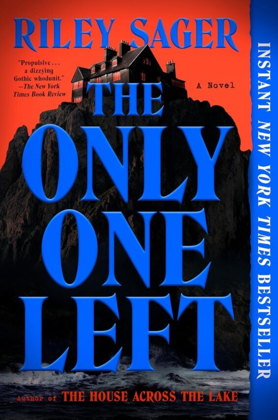 Red, black and blue cover of "The Only One Left"