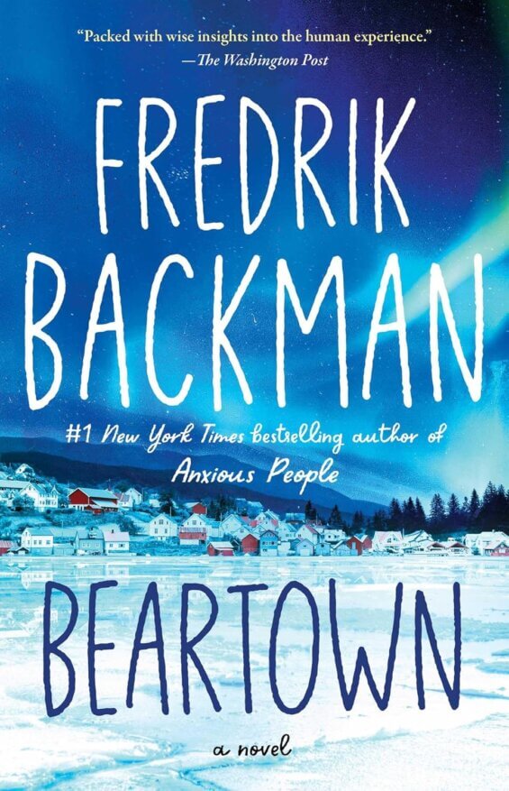 Blue and white cover of "Beartown"