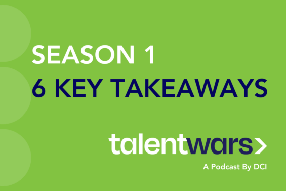 Green graphic for blog on 6 key takeaways from season 1 of talent wars