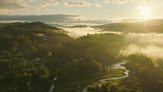 Mad River aerial image Vermont