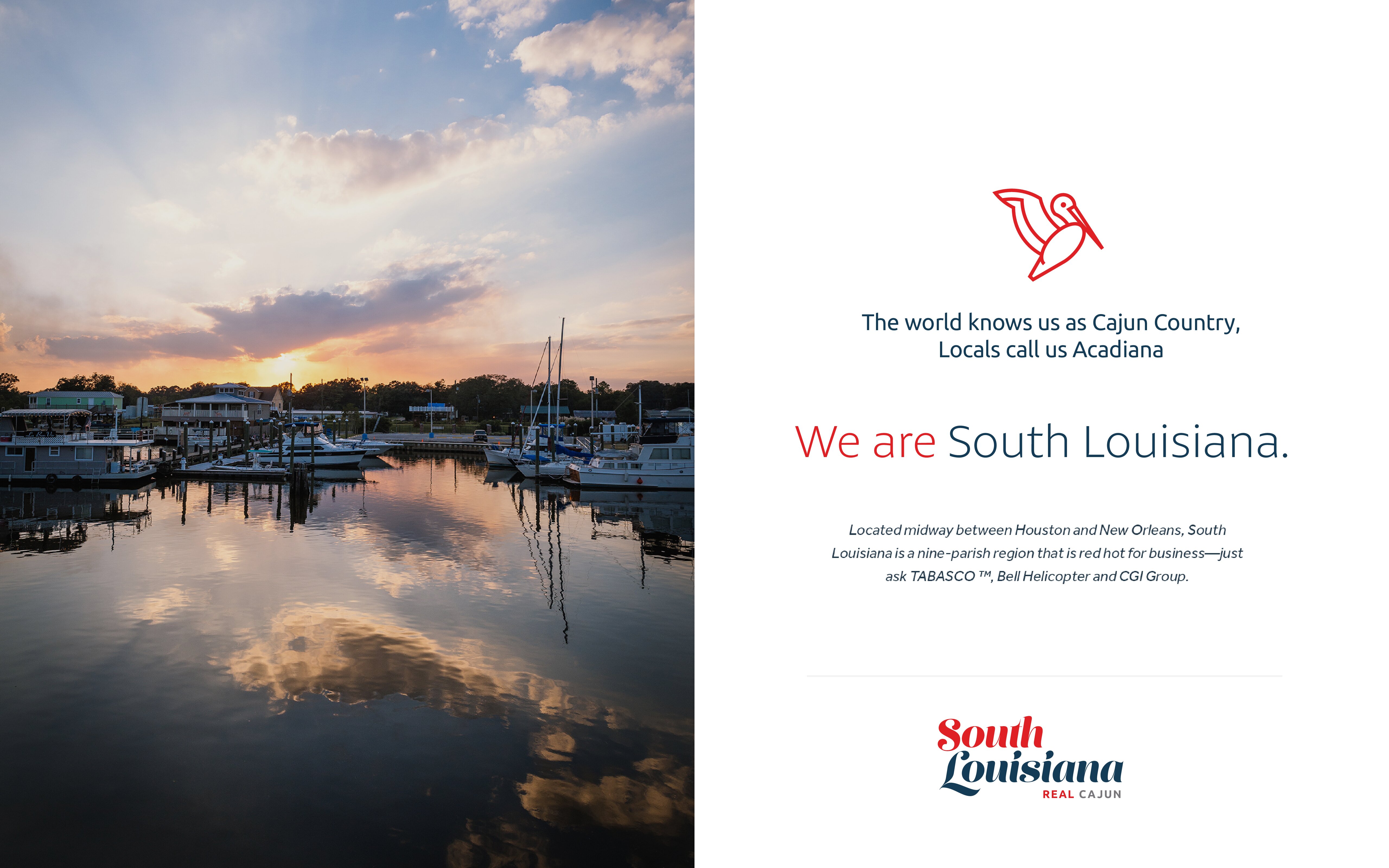 Ad concept for One Acadiana using new branding.
