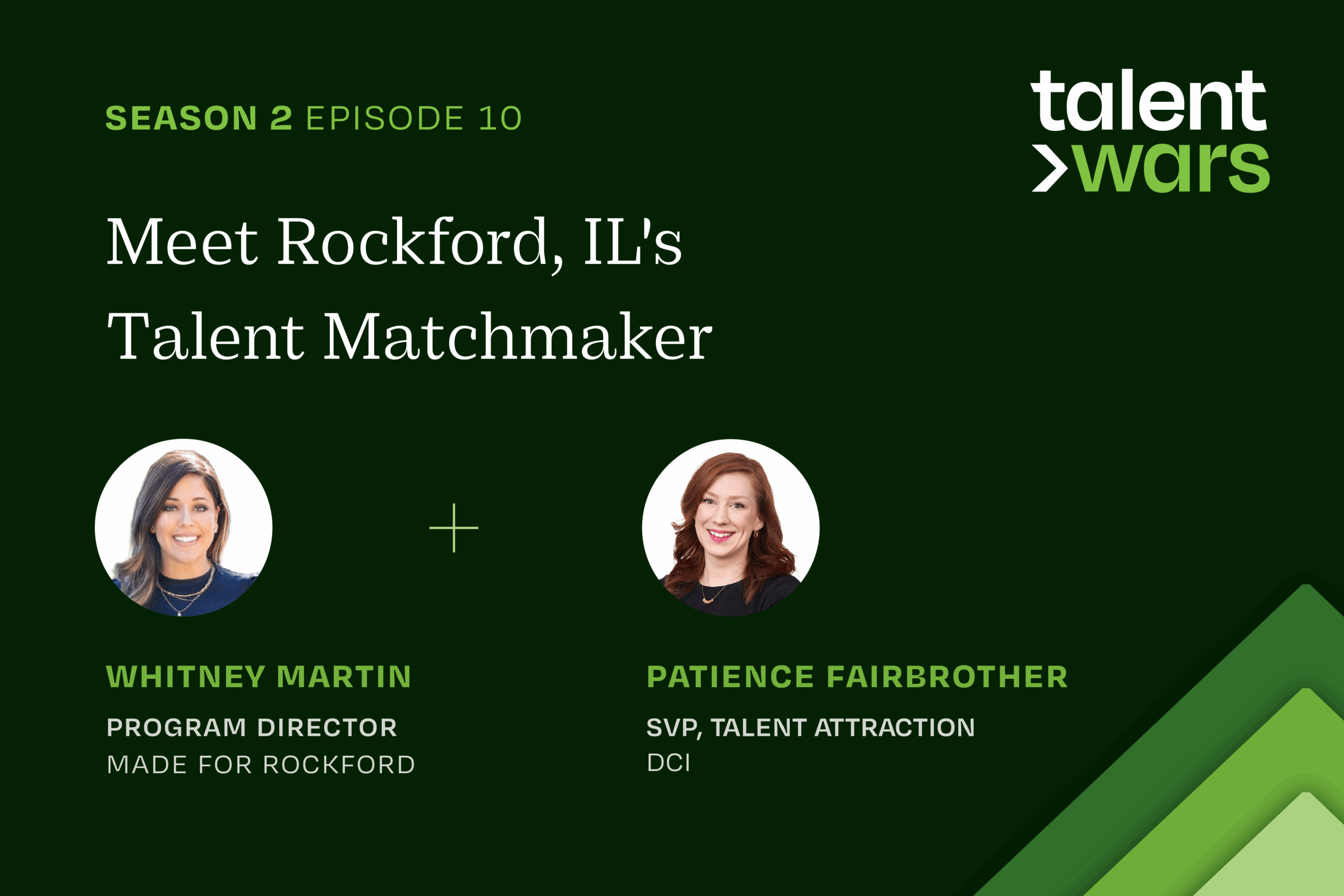 Dark green Talent Wars podcast graphic season 2 episode 10