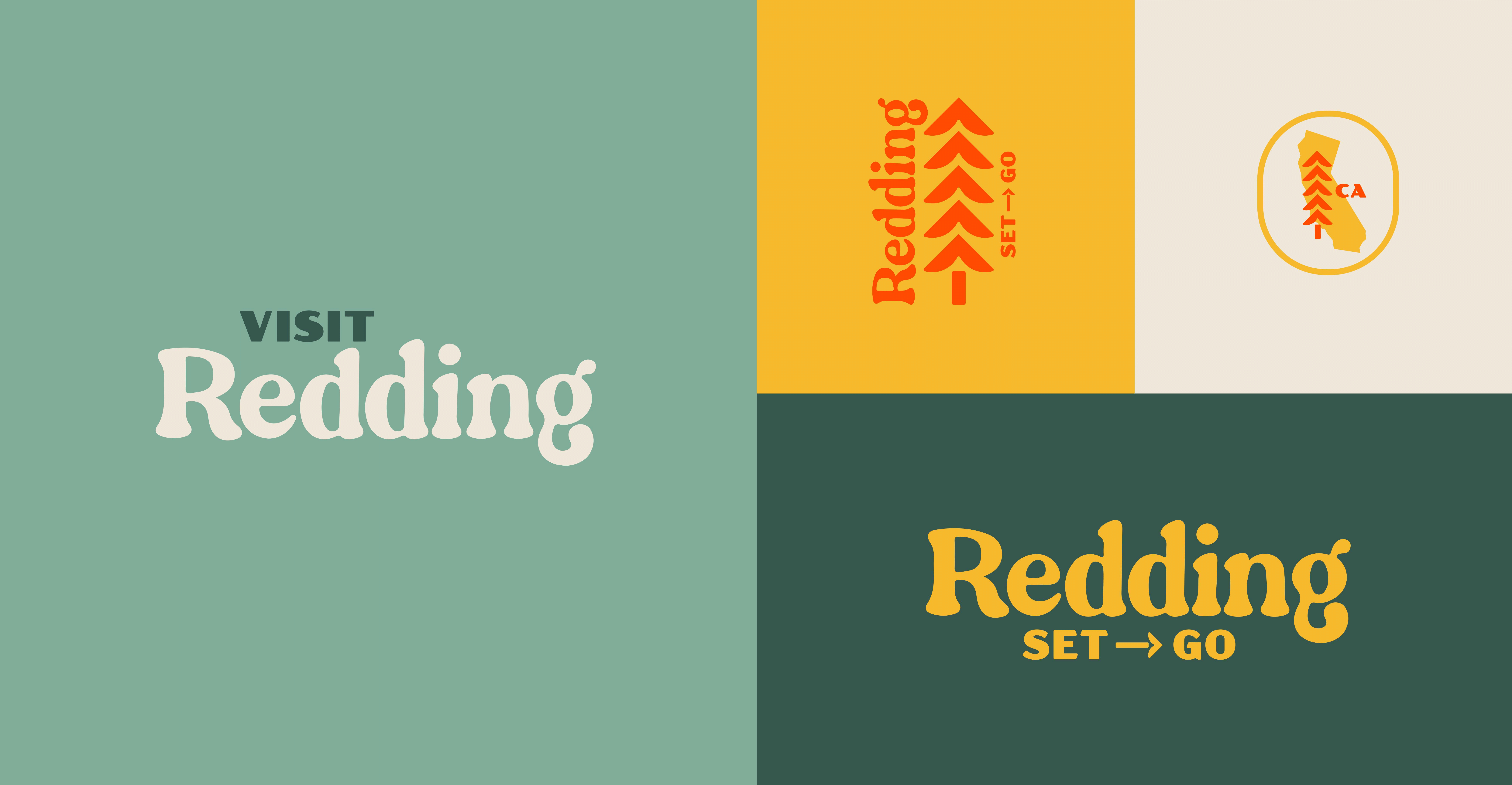 Visit Redding brand array