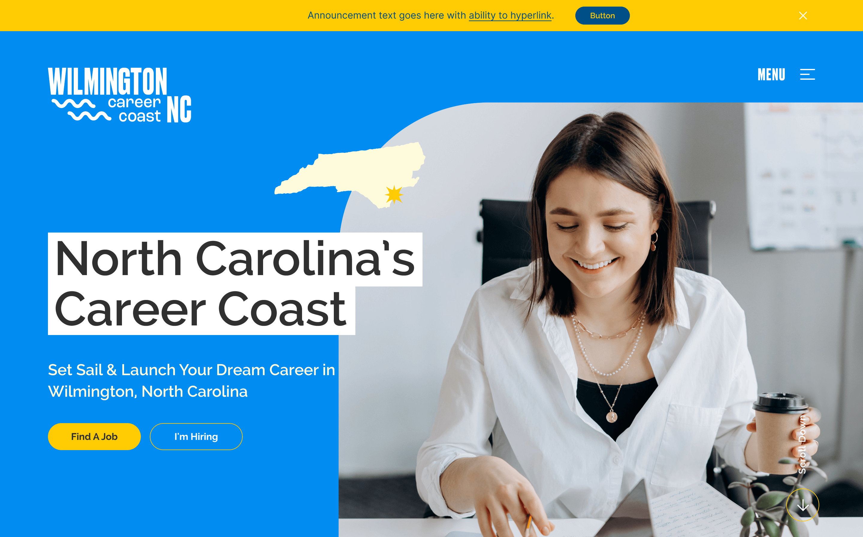 North Carolina's Career Coast website from Wilmington, NC.