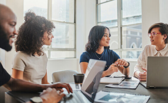 Economic development organization meeting with an SEO agency
