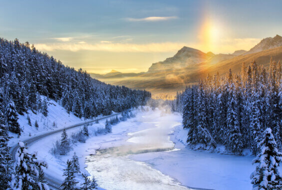 Winter in the Canadian rockies